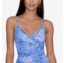 Lauren Ralph Lauren Women's Underwire Tummy Control Tankini Top. Sz 8