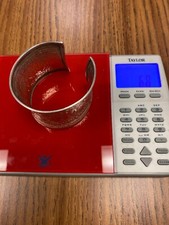 Vintage Tribal Wide Sterling Cuff Bracelet