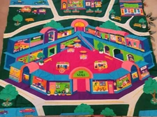 Handmade Colorful Play Mat for Toy Vehicles Bright Colorful The Mall Reversible