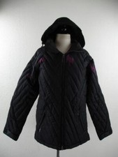 Girl's L Volcom Black Down Ski Snowboard Jacket Coat Parka 5,000mm Embroidered