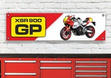 BR505B YAMAHA XSR900 GP INSPIRIERT FLEXIBLES WERKSTATT BANNER SCHILD KUNST