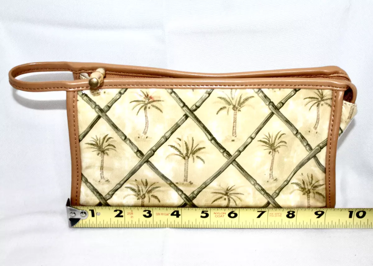 TOMMY BAHAMA Return to Waikiki Cosmetic Makeup Pouch Palm Trees