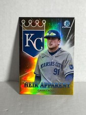 2022 Bowman Chrome Draft Gavin Cross Heir Apparent gold Refractor /50 Royals