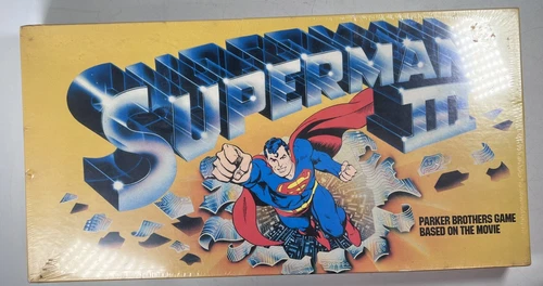 Vintage Superman 3 III Movie Board Game Parker Brothers brand new sealed 1982