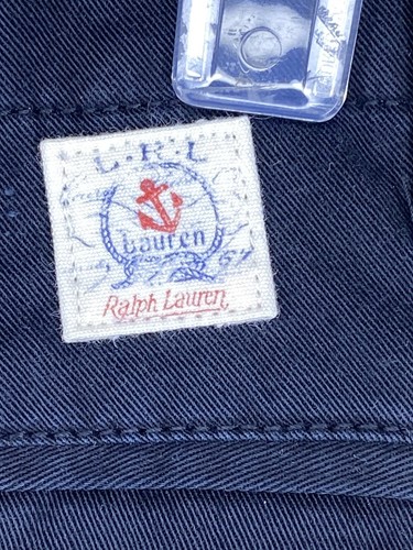 NWT Lauren Ralph Lauren Shorts Womens Sz 14 Black Chino Flat Front High Rise - Picture 7 of 10