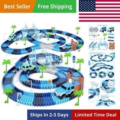 Track Car Toys, 269 PCS Racing Tracks Toy, Create A Frozen World Race Road, F...