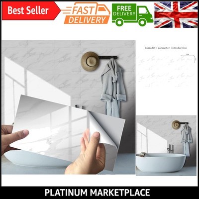 Marmorfliesenaufkleber 32 Stück Wasserdicht DIY Selbstklebend Wandfliesen für Bad...