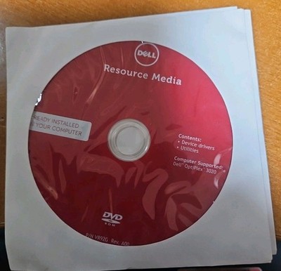 Dell Resource Media - Device Drivers Optiplex 3020 - CD ONLY/SEALED!!!!