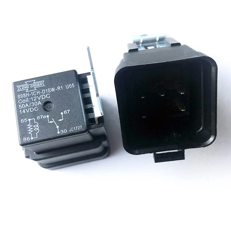 10PCS SONG CHUAN 898H-1CH-D1SW-R1 U05 12VDC Power Relay 50/30A 5Pins - Image 2 of 2