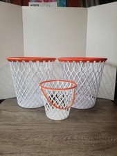 🏀Spalding Wastepaper Basketball Association NBA Hoop & net 🗑️ x3