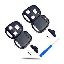 Cutting Not Required - Key Fob Case Replacement for Lexus ES GS GX Black Black