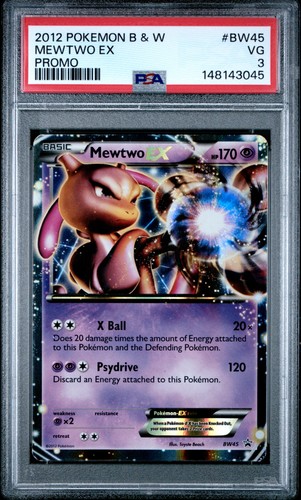 Mewtwo-EX graded PSA 3 for sale on eBay