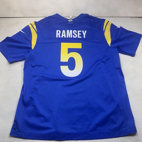 Los Angeles Rams Jalen Ramsey #5 Nike NFL Players On Field Blue XL Jersey - Picture 16 of 20