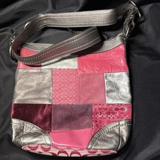 Coach CrossBody patchwork multi color purse vintage collectible women's handbag