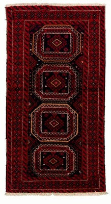 Vintage Hand-Knotted Area Rug 3'2'' x 5'11'' Traditional Oriental Wool Carpet