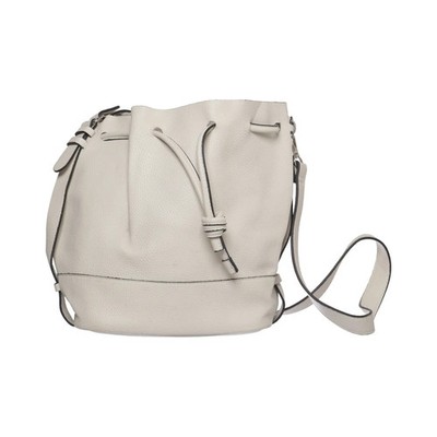 Zara Basic Collection, Umhängetasche, Damen, Polyurethan, Beige, Einfarbig #Mwv