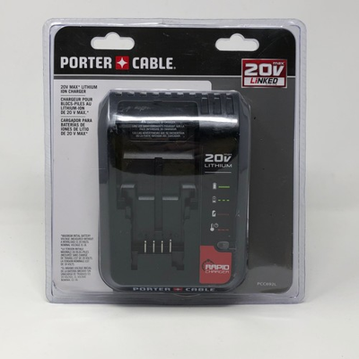 #ad OEM Porter Cable PCC692L 20V MAX Lithium Battery Charger NEW SEALED Power Tools $33.95