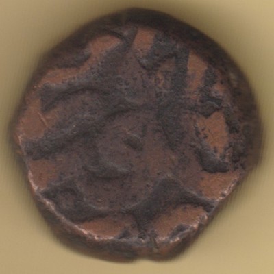MUGHAL INDIA MOHAMMED AKBAR ONE DAM RARE COPPER COIN