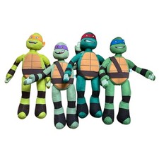 TMNT NINJA TURTLES Set of 4 17" Plush Leonardo Michaelangelo Donatello Raphael