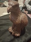 Vintage hand carved eagle statue signed M Eskins #32/2500 11" — photo 1