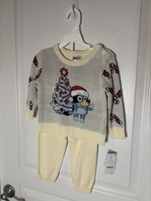 Bluey Christmas pajamas candy cane 2 piece 12M NEW