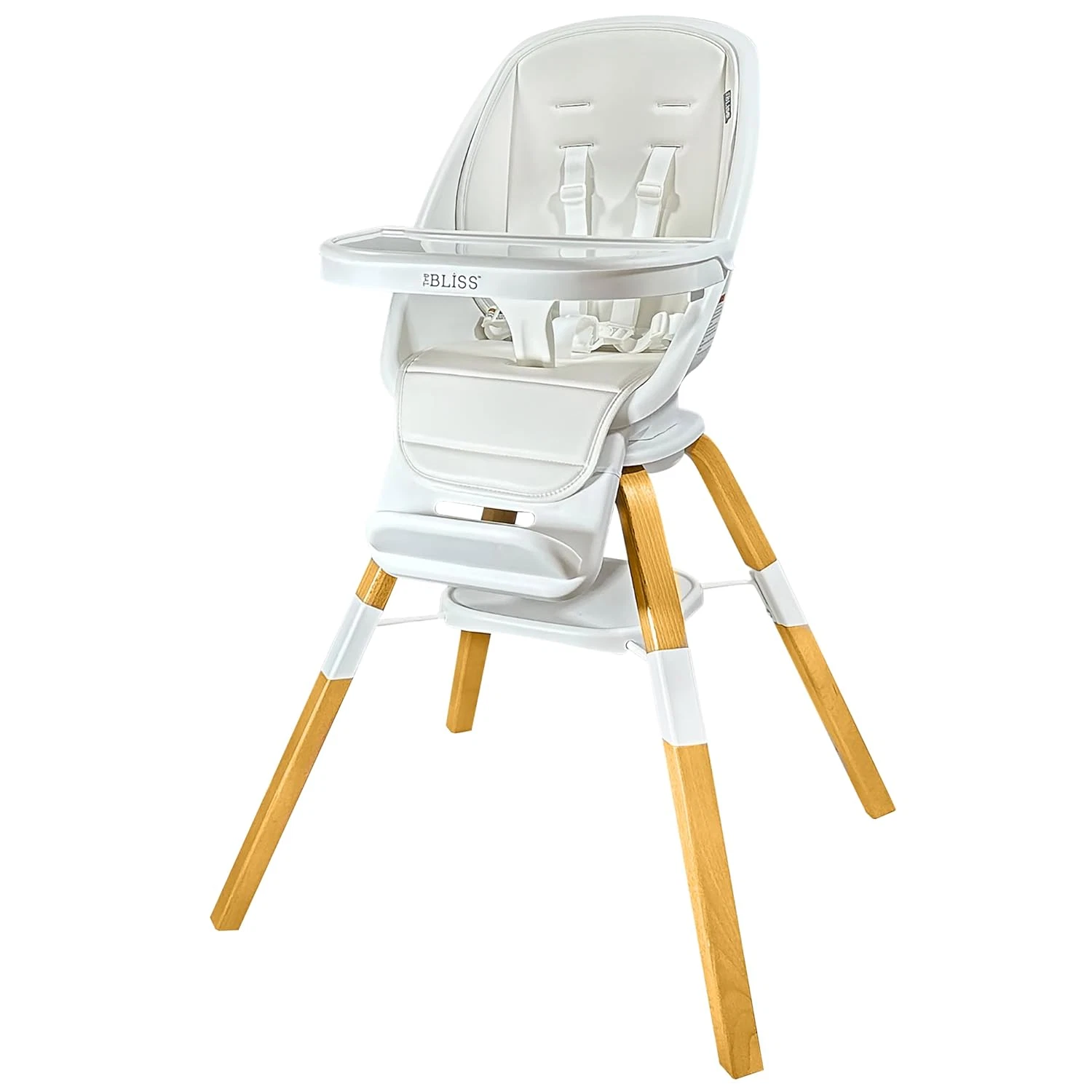 Turn-A-Tot High Chair for Babies and Toddlers, 2 in 1 Wooden Portable Baby Feede