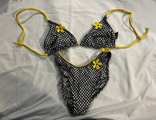Vintage 1990s 90s Hot Water Bikini Swimsuit Size 9