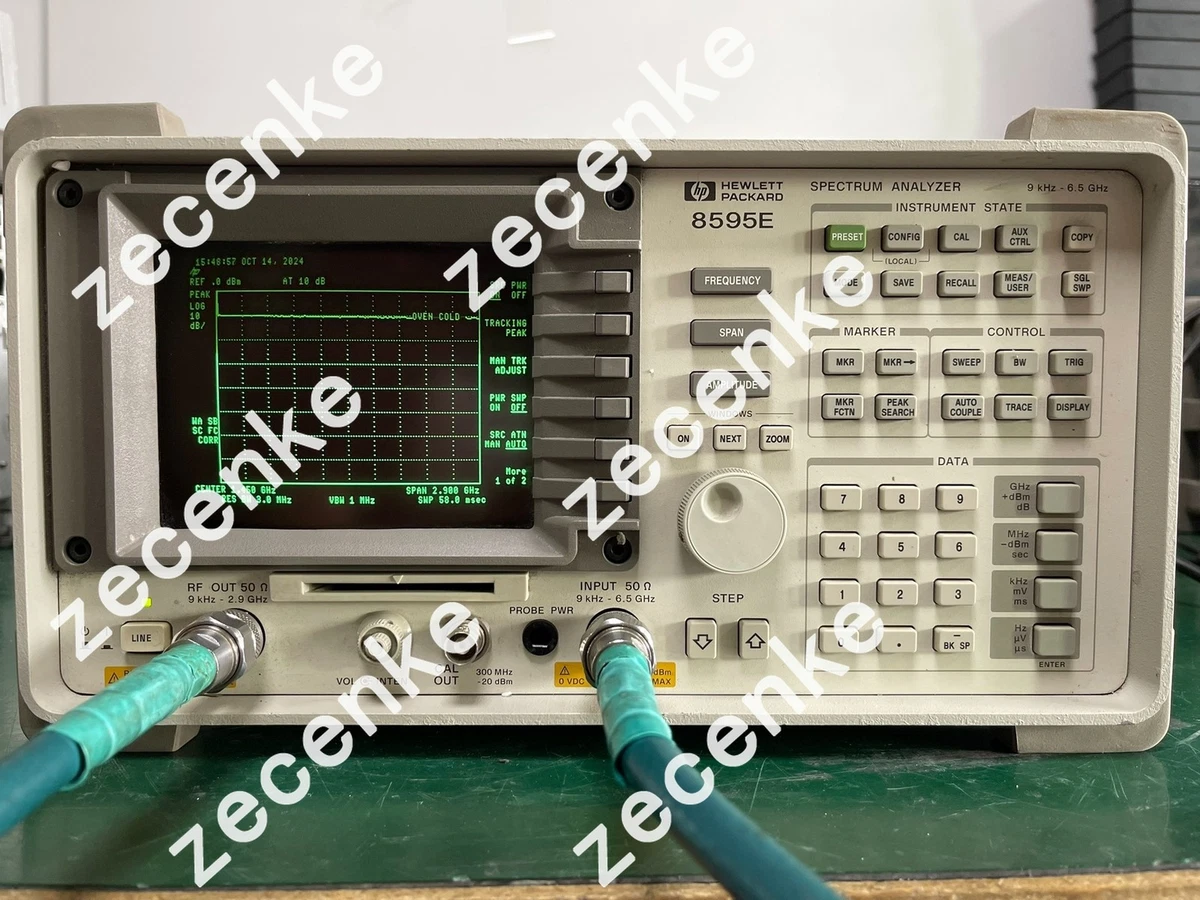 週末特価スペクトラムアナライザ HP 8595E 9kHz-6.5GHz 動作品 ☆hp 8595E・スペクトラムアナライザ／SPECTRUM ANALYZER・9kHz-6.5GHz