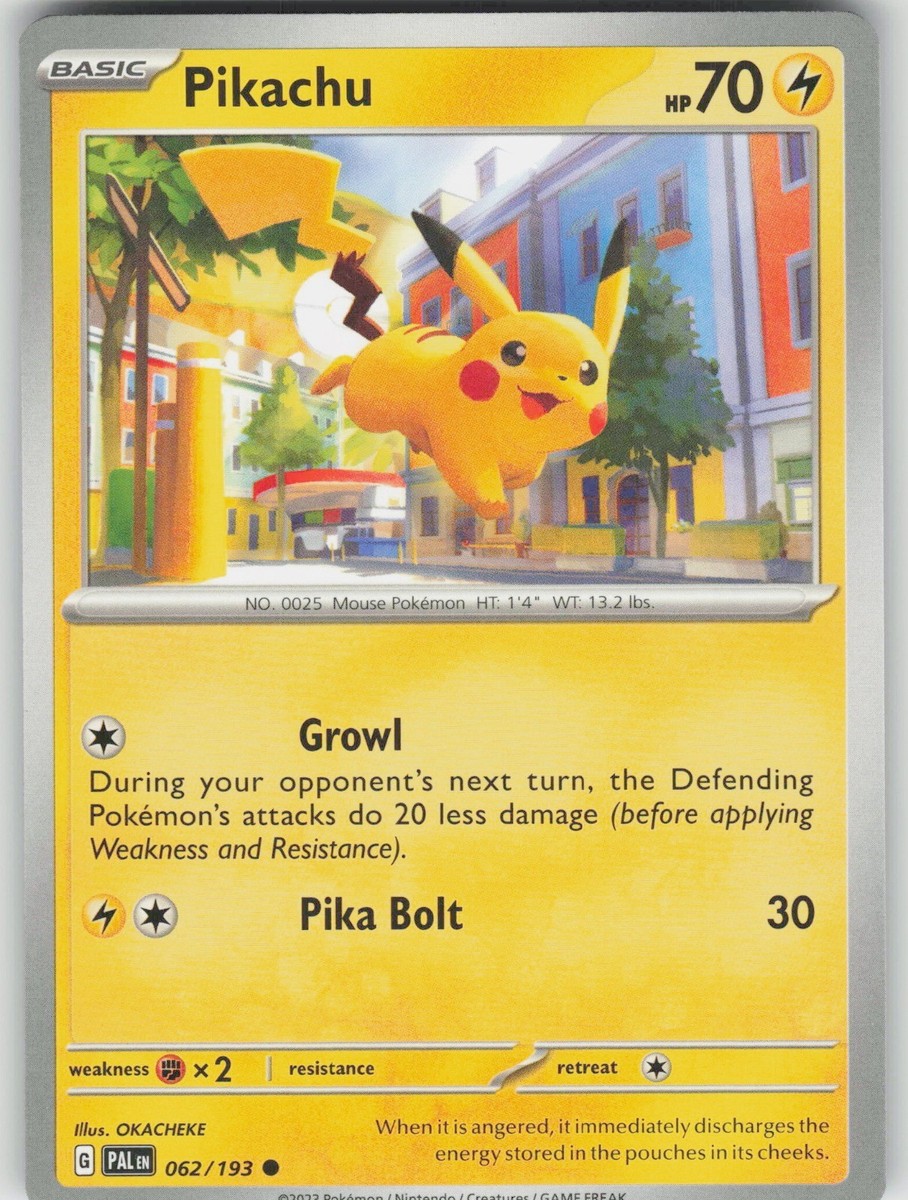 Pokemon Pikachu 062/193 SV02: Paldea Evolved Common NM | eBay