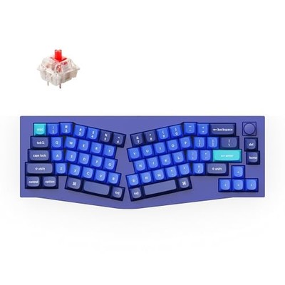 KEYCHRON Q8 ALICE LAYOUT QMK CUSTOM MECHANICAL KEYBOARD - NAVY BLUE