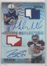 2017 Panini Illusions 24/50 Jeremy McNichols Marlon Mack Dual Patch Auto 9su