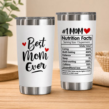 Mother's Day Gift for Mom, Best Mom Ever 20oz Tumbler Mug, Insulated Coffee Cup