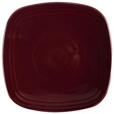 Homer Laughlin  Fiesta Claret  Square Luncheon Plate 10962624