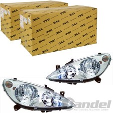 2x TYC H7/H1 SCHEINWERFER LINKS+RECHTS MIT LWR für PEUGEOT 307 CC VOR FACELIFT