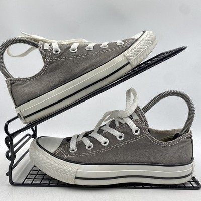 Converse CTAS grau weiß Low-Top Turnschuhe Größe UK 3 Damen Canvas Gym Skate