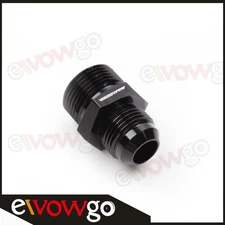 -10AN AN10 Male To 3/4" BSP BSPP Aluminum Straight Fuel Fitting Adapter BLACK