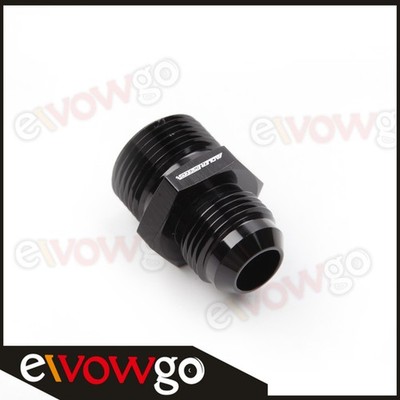 -10AN AN10 Male To 3/4'' BSP BSPP Aluminum Straight Fuel Fitting Adapter BLACK
