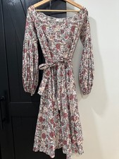caroline constas Giselle dress size small floral tea/midi length 
