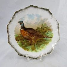 Hand Painted Bavaria Game Bird Plate 9" Z.S.&Co Zeh Scherzer & Co