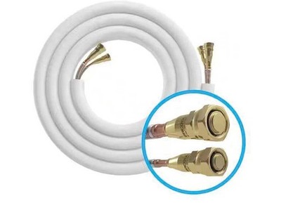 MrCool DIY50-1438C-O 50' 1/4x3/8 Lineset For DIY 6K/9K/12K Indoor W/Cable R454B