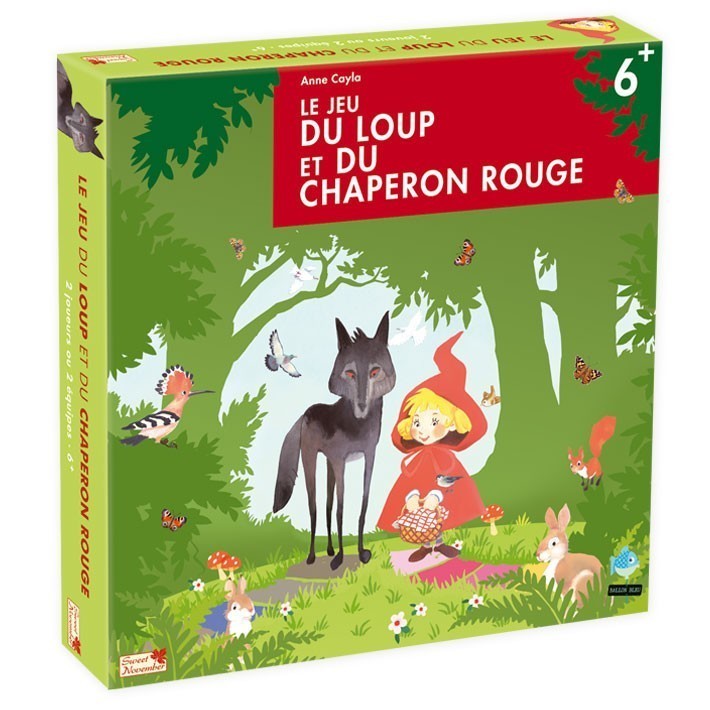 Jeux de société Le jeu du Loup et du Chaperon Rouge en bois pour enfants
