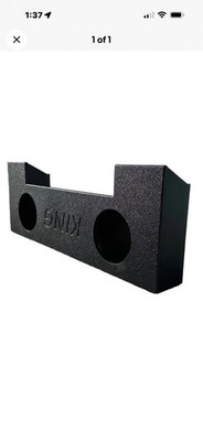 King Boxes AK-DG19-10 Dual 10'' Sprayed Sealed Enclosure for 2019 Ram Quad Cab