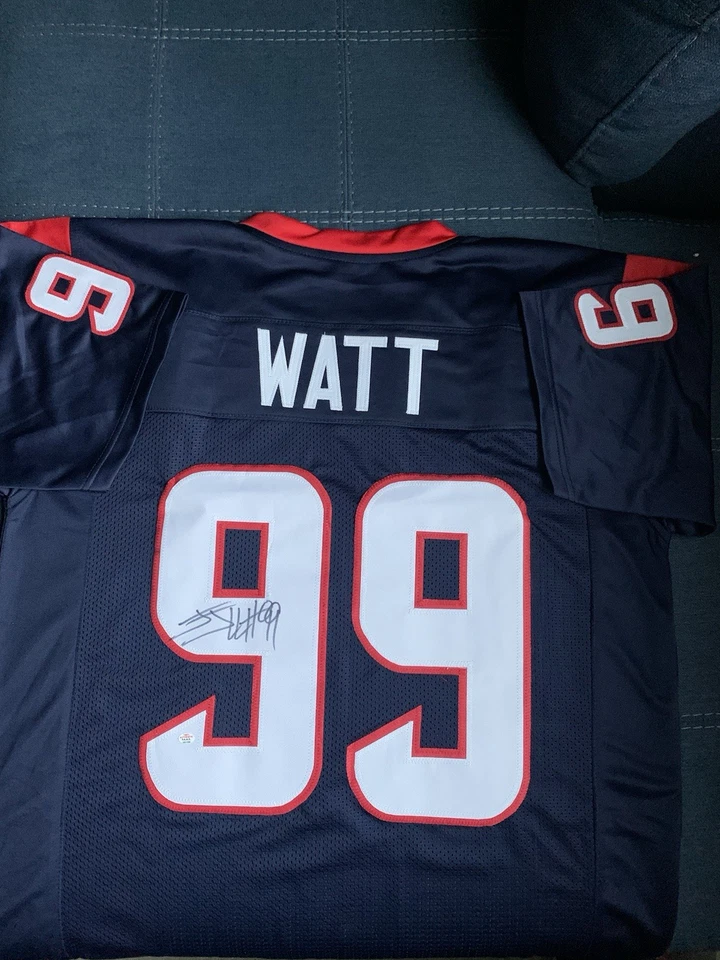 Футболка с автографом JJ Watt Of The Houston Texans сертификат подлинности PAAS  - Изображение 3 из 4