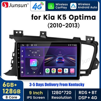 6+128G Android15 Carplay Car Stereo Radio GPS Navi SWC For KIA Optima K5 2010-13