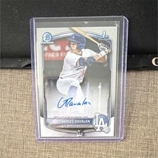 Bowman Chrome 2025 Charles Davalan Los Angeles Dodgers Certified Autograph