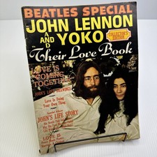 John Lennon and Yoko Their Love Book 1970 Magazine Collectors ED Beatles Special
