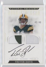 2016 Panini National Treasures Prime /49 Trevor Davis #38 Auto 0z0q