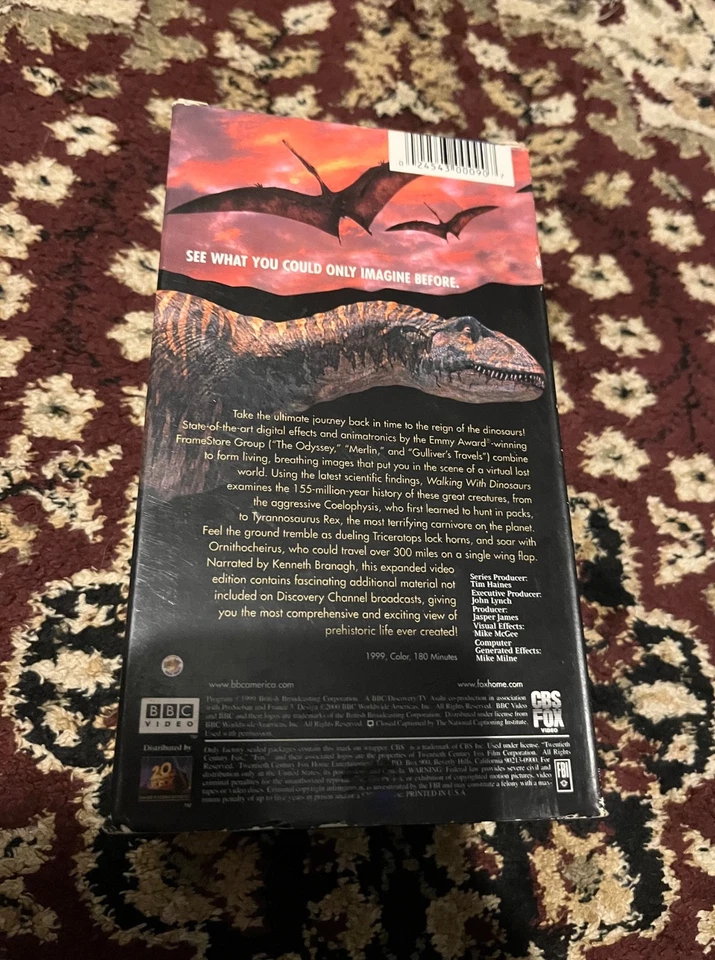 Walking with Dinosaurs VHS 2 Tape Set BBC 1999 - Image 3 of 4