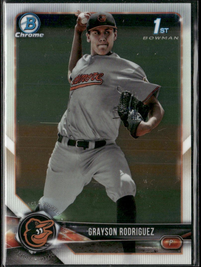 Grayson Rodriguez 2018 Bowman Draft #BDC-73 Chrome Baltimore Orioles