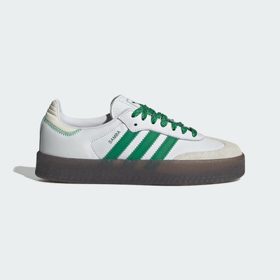 Size 8 - Adidas Sambae White Green Gum W for sale online | eBay